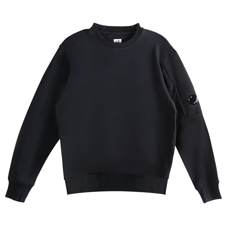 C.P. Company Diagonal Raised Fleece Crew Neck 'Total Eclipse'