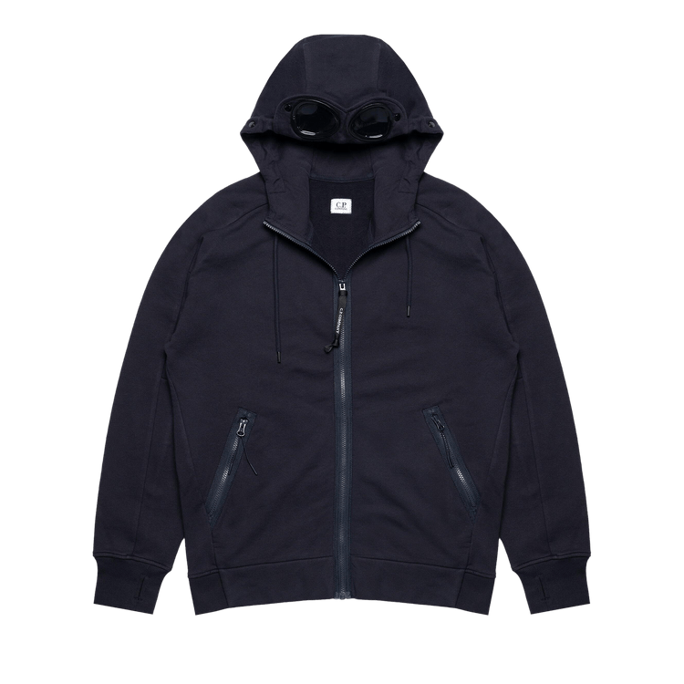 C.P. Company Diagonal Raised Fleece Goggle Sweatshirt 'Total Eclipse'