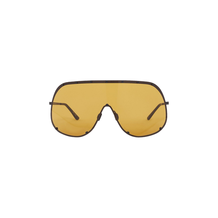 Rick Owens Shield Sunglasses 'Black/Green'