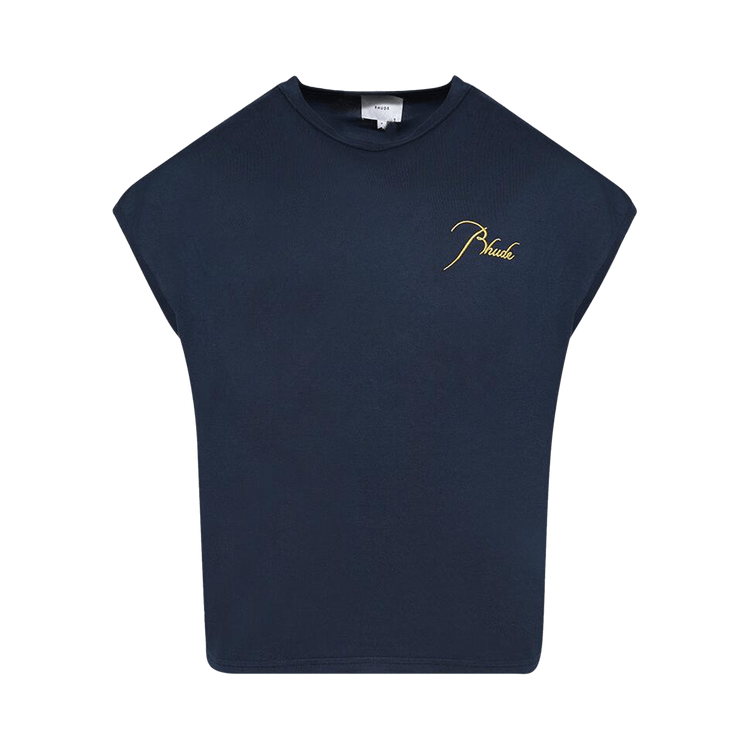 Rhude Classique Cutoff Sleeve Top 'Navy'