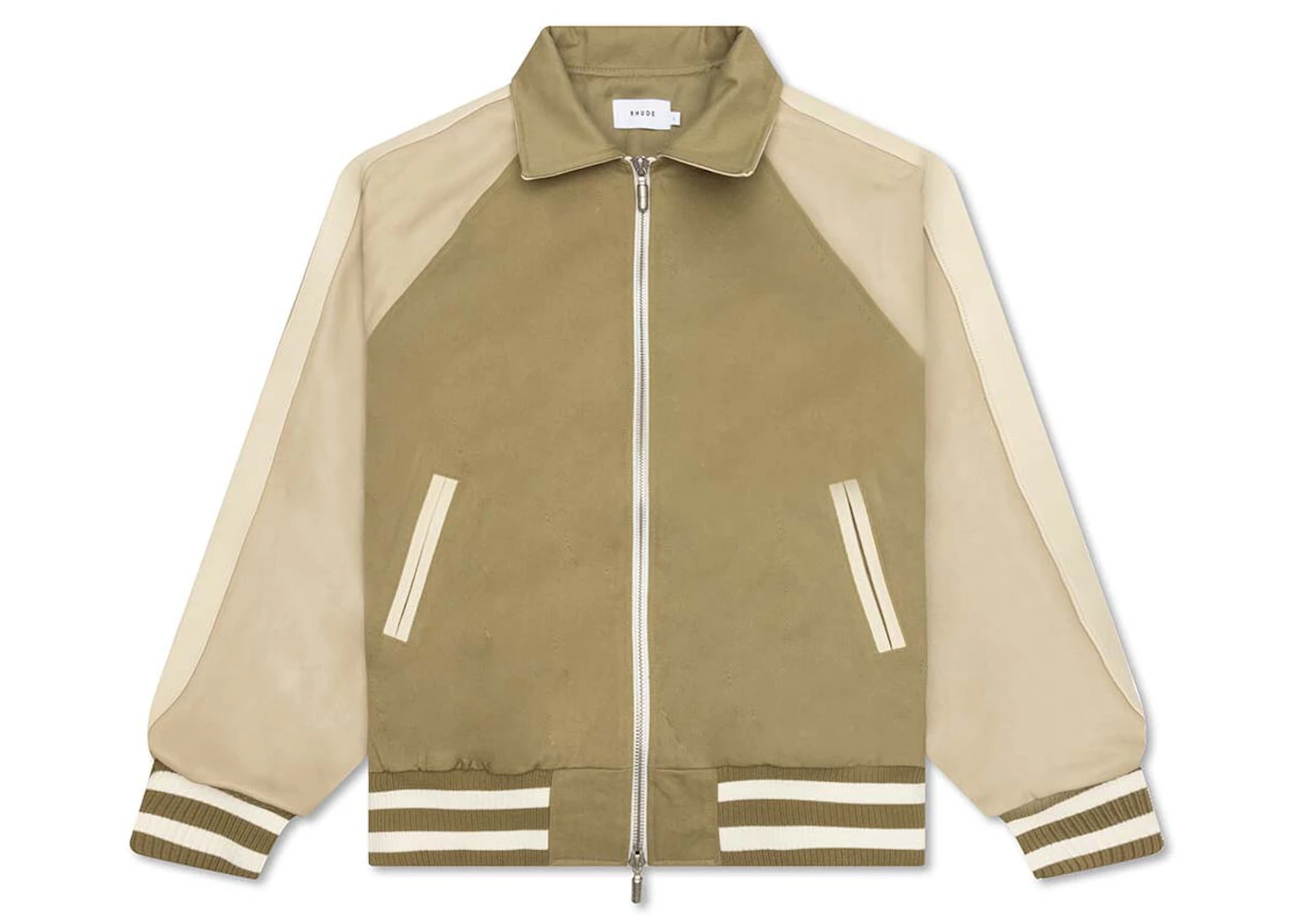 Rhude Twill 'Rhude' Boys Bomber Jacket Beige