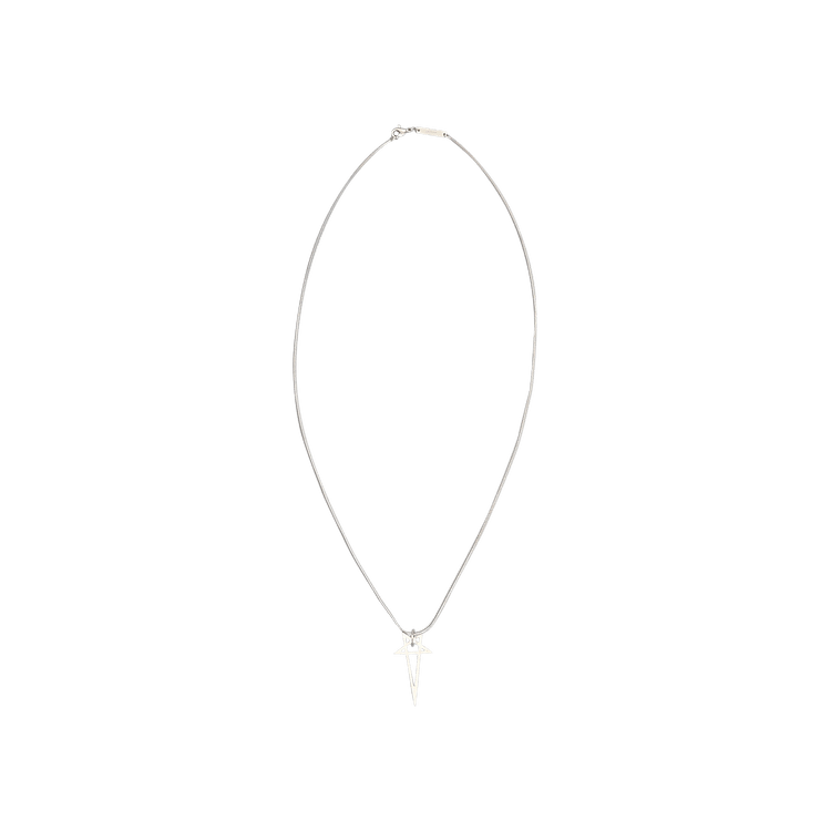 Rick Owens Lido Pentagram Necklace 'Palladium'