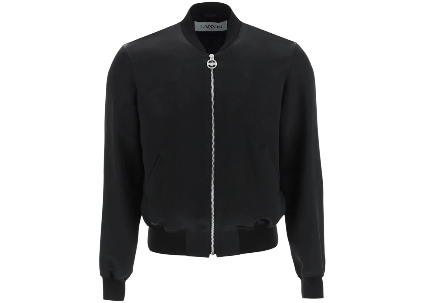 Lanvin Crystal Logo Bomber Jacket Black/Blue