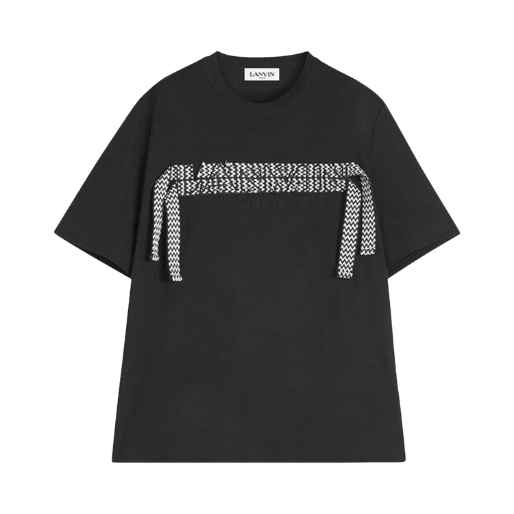 Lanvin Curb Lace T-Shirt 'Black'