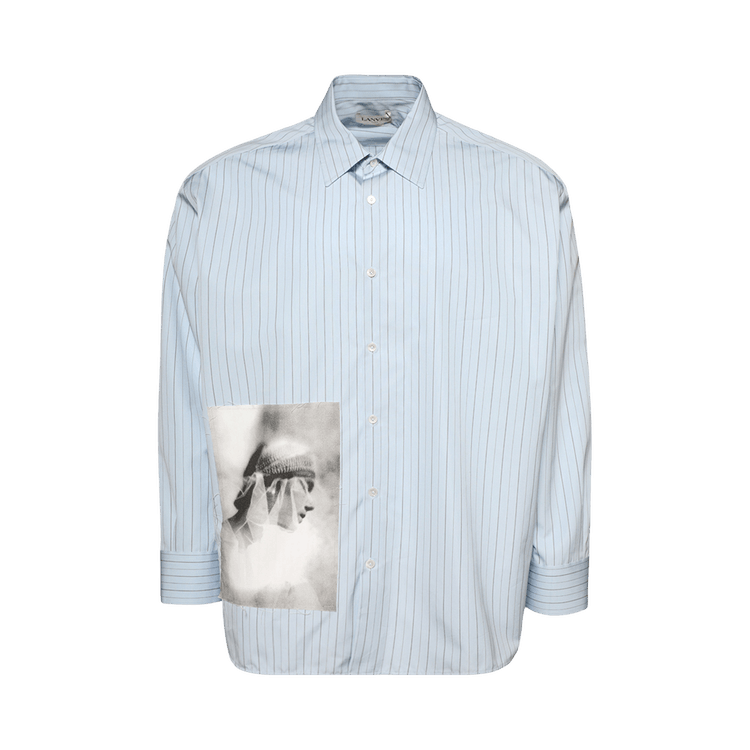 Lanvin Chemise Ample Imprimé Archives 'Blue'