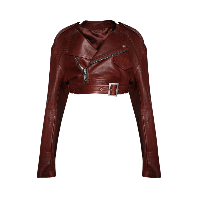Rick Owens Micro Biker Jacket 'Henna'