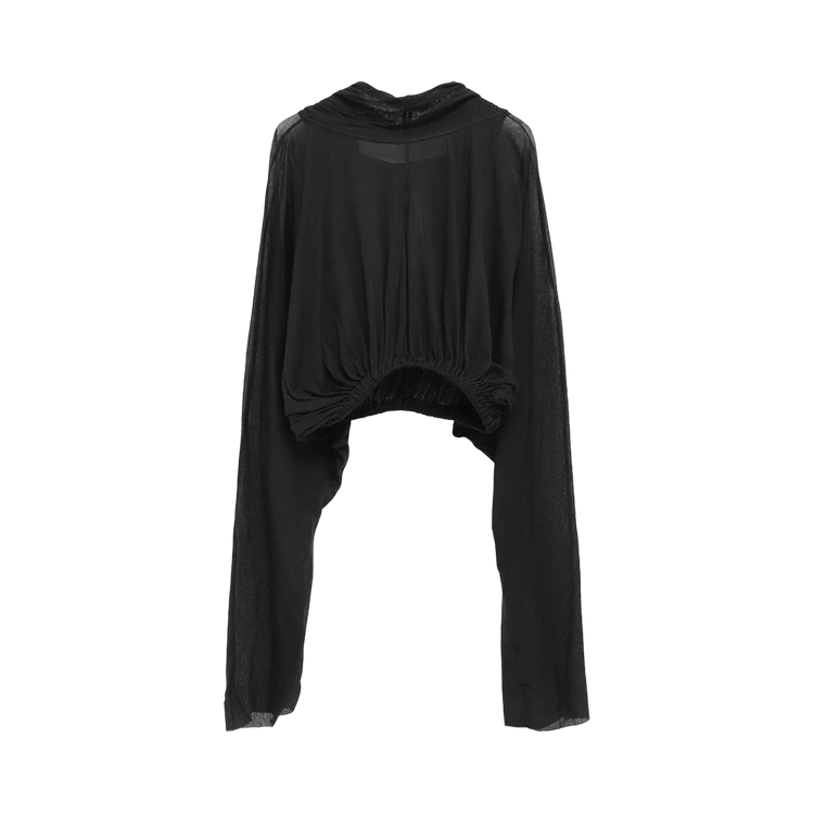 Rick Owens Cropped Hooded Tunic 'Black'