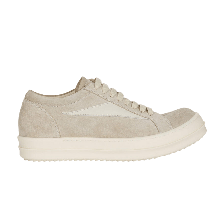 Rick Owens Wmns Scarpe Pelle Vintage Sneaker 'Pearl Dirty Milk'