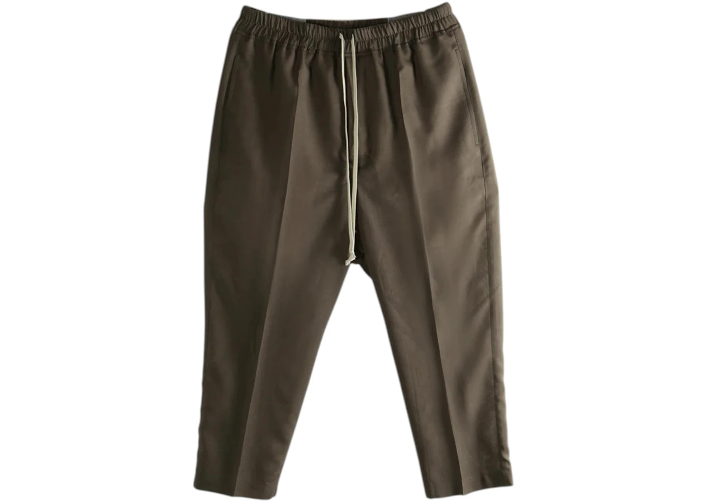 Rick Owens Women's Drawstring Astaires Cropped Pant Dark Dust