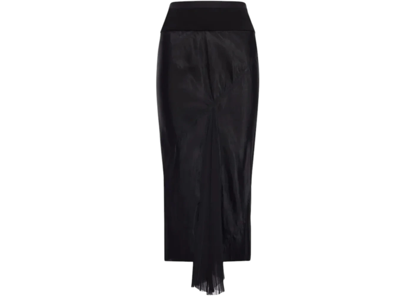 Rick Owens Women's Gonna A Line Bias Skirt Black