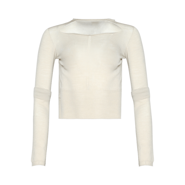 Rick Owens Cropped Pullover 'Sand'