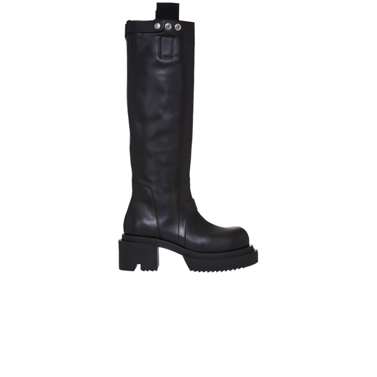 Rick Owens Wmns Porterville Knee Pull On Bogun Boot 'Black'