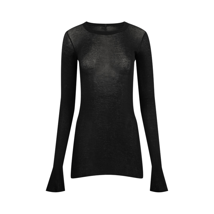 Rick Owens Rib Long-Sleeve T 'Black'