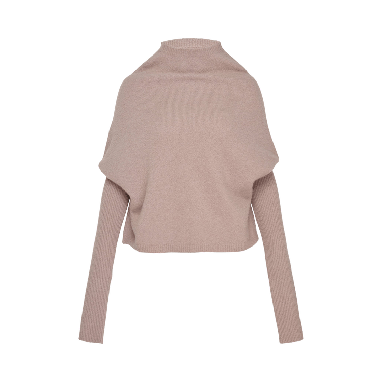 Rick Owens Long-Sleeve Crater Maglia 'Rose'