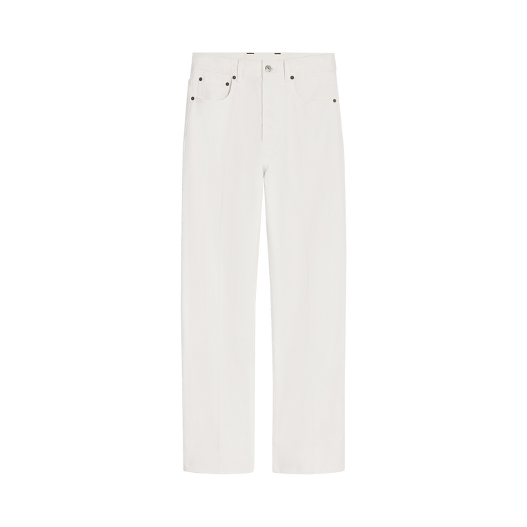 CELINE Boyfriend Jeans 001 'White Heavy Stone Wash'