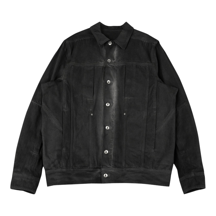 Rick Owens Denim Lido Work Jacket 'Dark Dust'