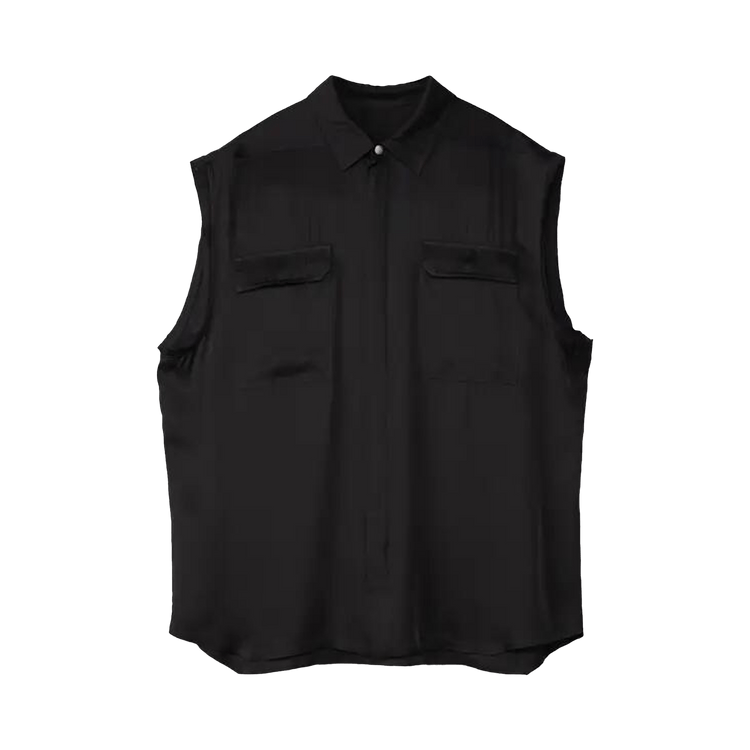 Rick Owens Jumbo Sleeveless Shirt 'Black'