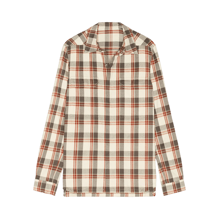 Rick Owens Outershirt 'Milk Plaid'