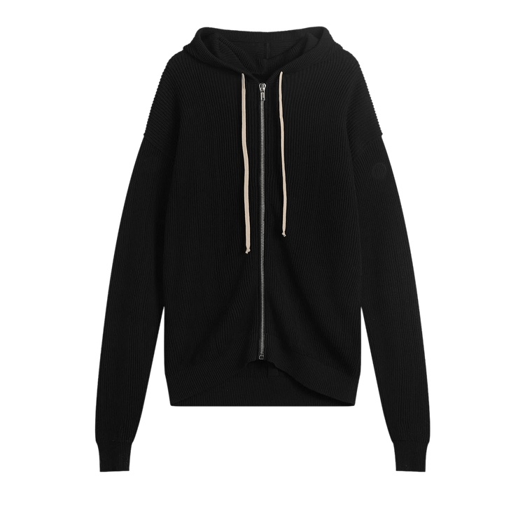 Rick Owens Zipped Hoodie 'Black'