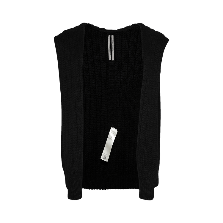 Rick Owens Sleeveless Liner Cardigan 'Black'