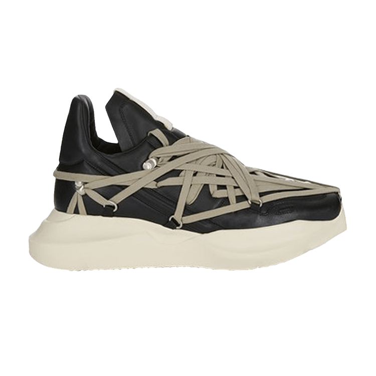 Rick Owens Porterville Megalaced Geth Runner 'Black Milk'