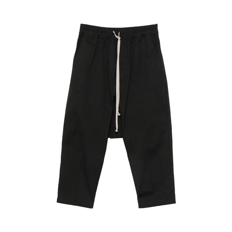 Rick Owens Drawstring Cropped Pants 'Black'