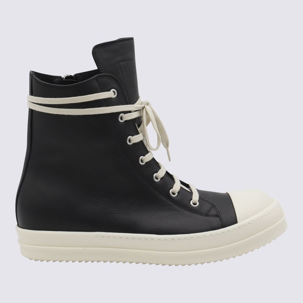 Rick Owens Lace-Up High-Top Sneakers