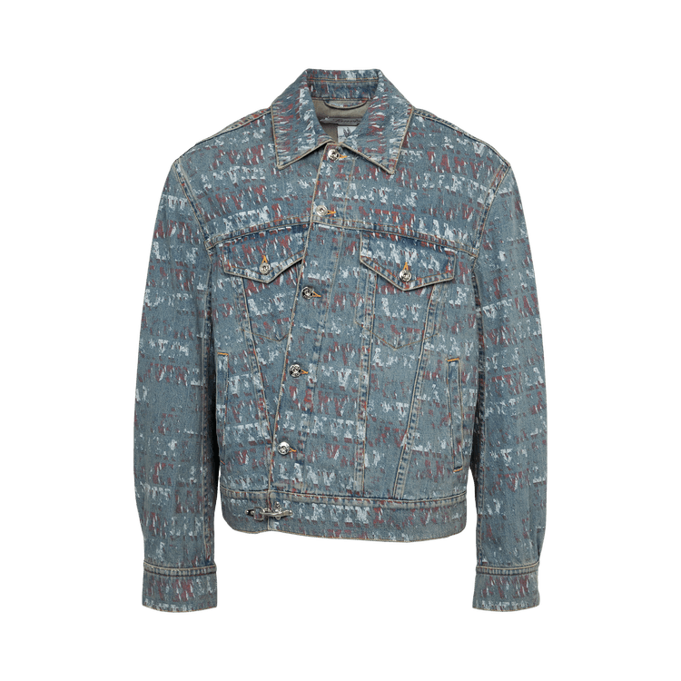 Lanvin Lab x Future Cross Front Denim Jacket 'Light Blue'