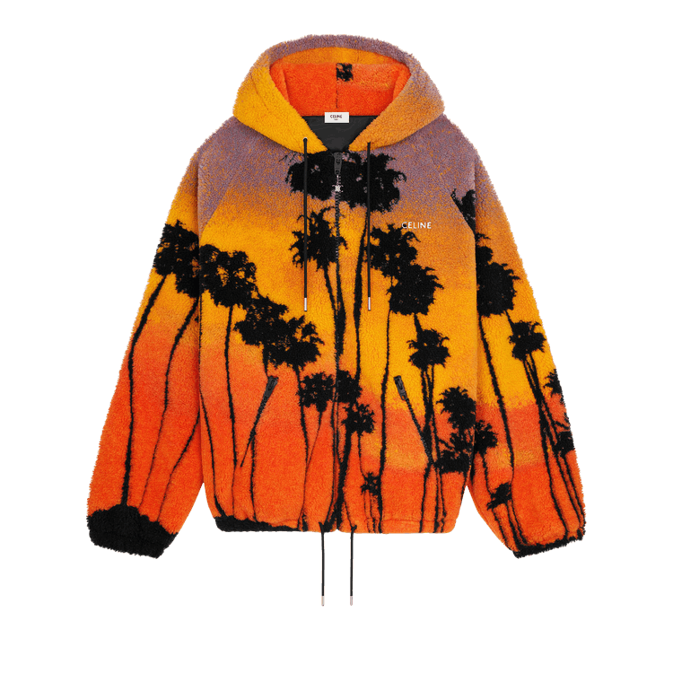 CELINE Hooded Jacket 'Orange/Black/Blue'