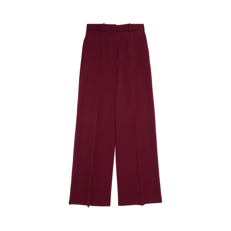 Lanvin Wide Leg Tailored Pant 'Burgundy'