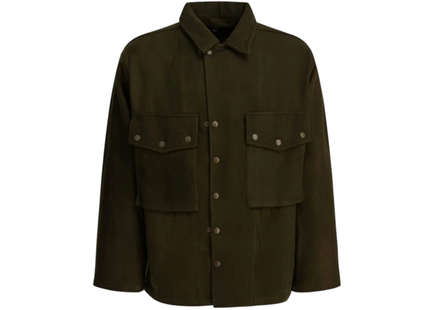 Needles Wool Overshirt Green