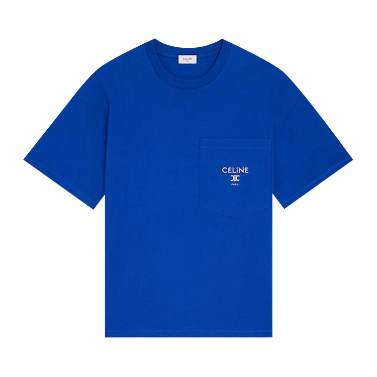 CELINE Relaxed T-Shirt 'Royal Blue/Off White'