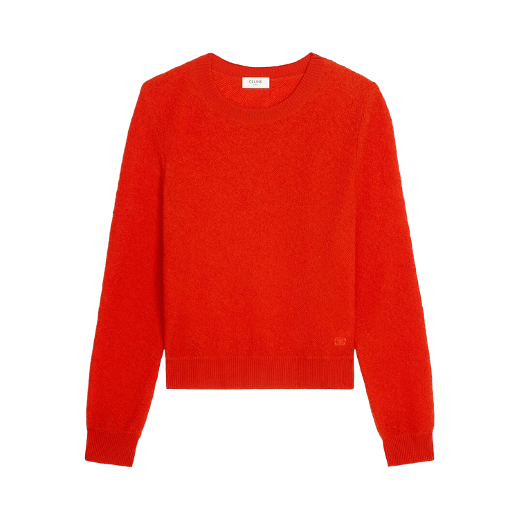 CELINE Crewneck Sweater 'Bright Red'