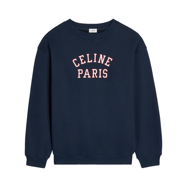 CELINE Relaxed Sweatshirt 'Navy/Red/White'