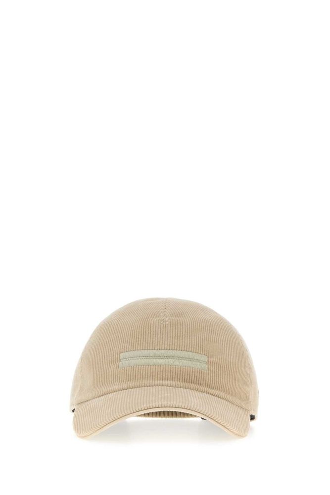 Zegna Logo Corduroy Baseball Cap