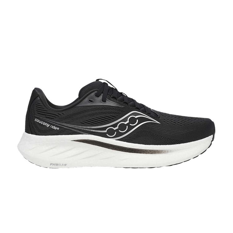 Saucony Ride 18 Wide 'Black White'