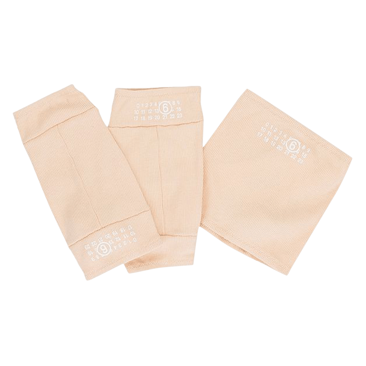 MM6 Maison Margiela Printed Neck and Arm Warmer Set 'Peach'
