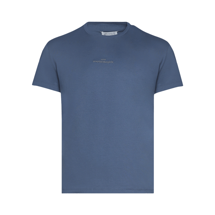 Maison Margiela T-Shirt 'Avio/Grey Embroidery'