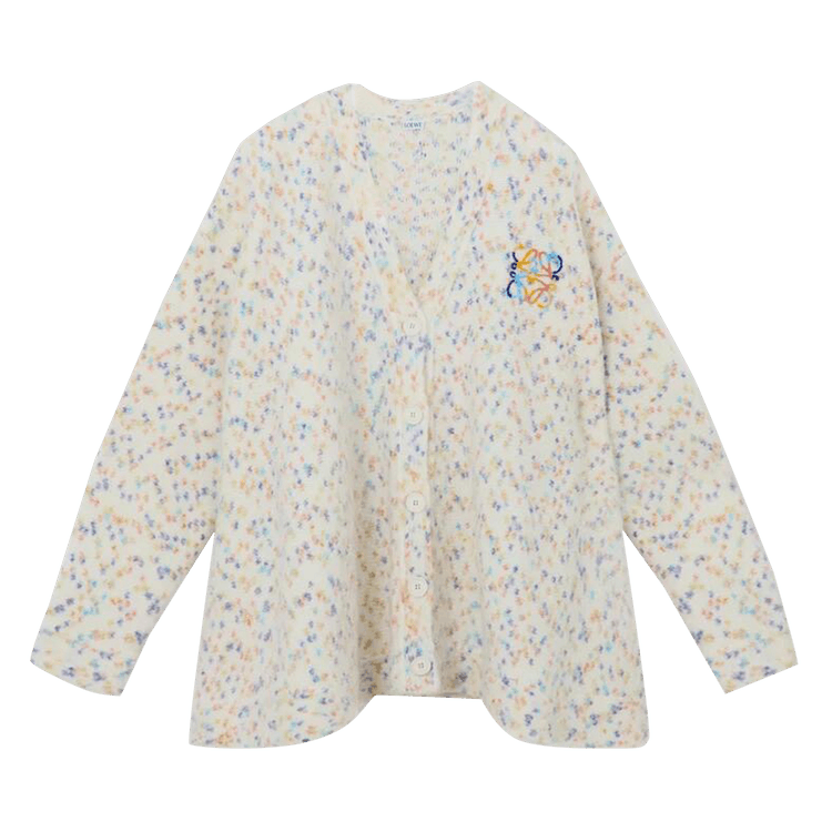 Loewe Trapeze Cardigan 'White/Multicolor'