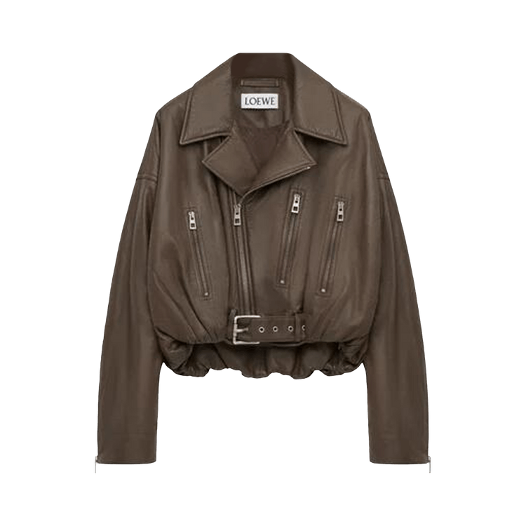 Loewe Biker Jacket 'Khaki Green'