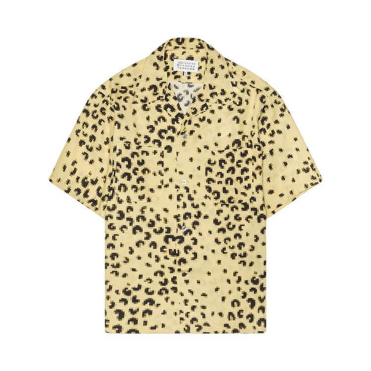 Maison Margiela Pixel Leopard Short-Sleeve Shirt 'Yellow'