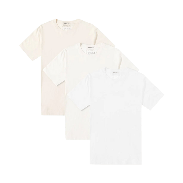 Maison Margiela Classic Tee (3 Pack) 'Shades Of White'