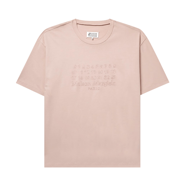 Maison Margiela Logo Embroidered T-Shirt 'Buff'
