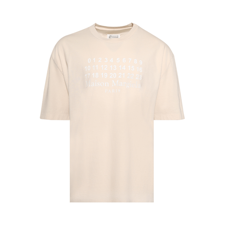 Maison Margiela Numerical Logo T-shirt 'Ecru'