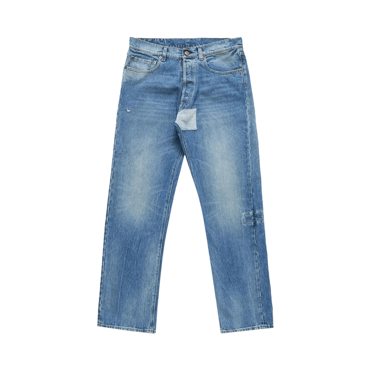 Maison Margiela Slim Repaired Jeans 'Medium Blue'