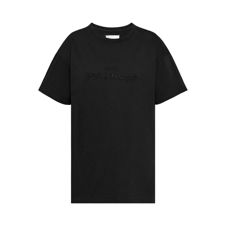 Maison Margiela Logo Embroidered T-Shirt 'Black'
