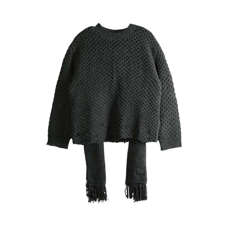 MM6 Maison Margiela Chunky Knit Sweater 'Dark Grey Melange'