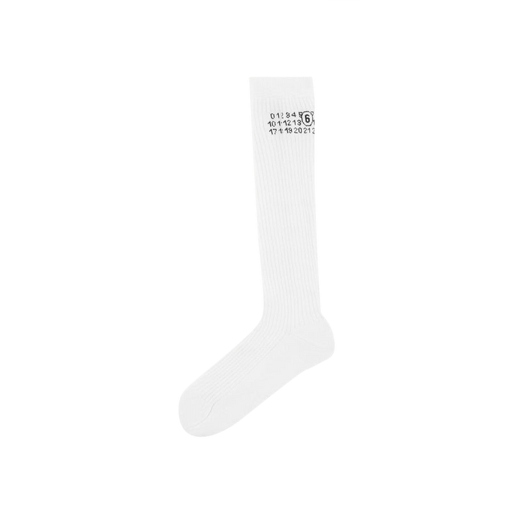 MM6 Maison Margiela Bootleg Socks 'Off White'