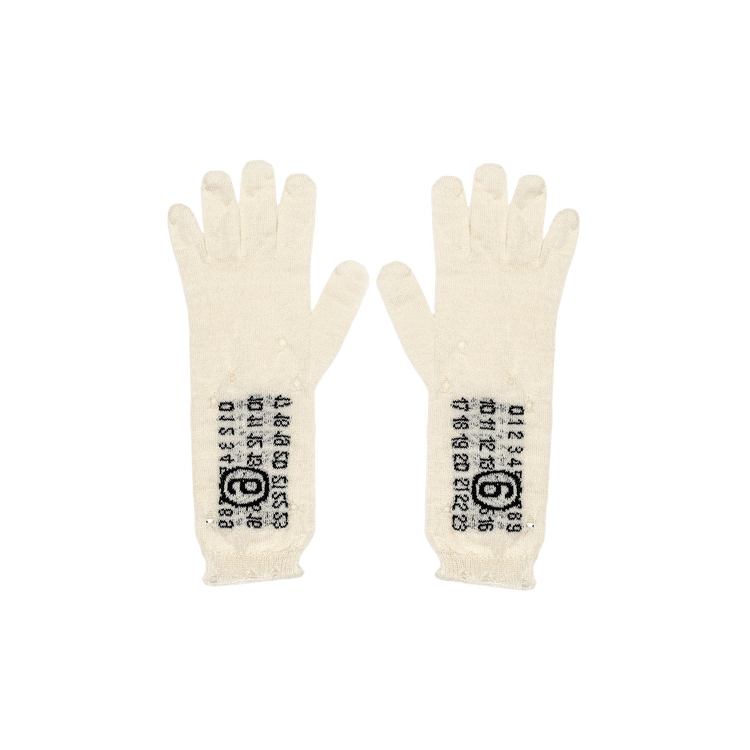 MM6 Maison Margiela Gloves 'White'