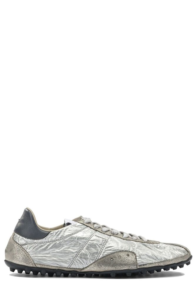 Maison Margiela Metallic Panelled Low-Top Sneakers
